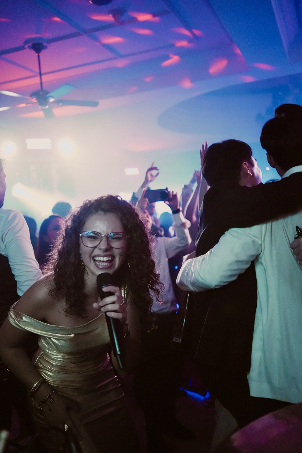 Lisa Gauci singing at a wedding in Malaysia
